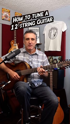 How to tune a 12 string guitar #guitarlesson #12stringguitar | Anthony Parker and the Near Life Experience