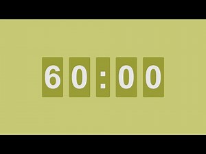 1 Hour Timer with Relaxing Music and Alarm