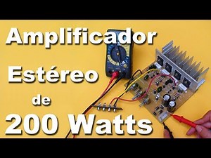 200 Watt Stereo Amplifier Part 2