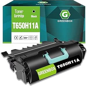 GREENBOX Remanufactured T650H11A High-Yield Toner Cartridge Replacement for Lexmark T650H11A for T650 T650n T650dn T650dtn T652 T652n T652dn T652dtn T654 T654dn T654dtn Printer (25,000 Pages, 1 Black)