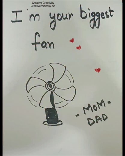 I’m Your Biggest Fan ❤️✨ A cute and funny fan art with a heartwarming twist — “I’m your biggest fan” signed by Mom and Dad! 🥰💨 Because no matter what, parents are always our biggest supporters. #CreativeWhimsyArt #CreativeCreativity #CuteDrawing #FanArt #ParentsLove #HeartwarmingArt #FunnySketch #EasyDrawingIdeas #LoveAndSupport #MomDadLove #CuteMessage #PositiveArt #HandmadeDrawing #SimpleArtIdeas | Creative Creativity