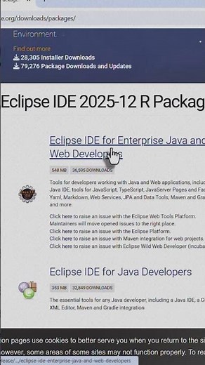 Eclipse 2025-12 + Java 25 without errors.
