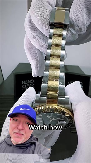 Machine polishing strips away metal layers from your watch with every...