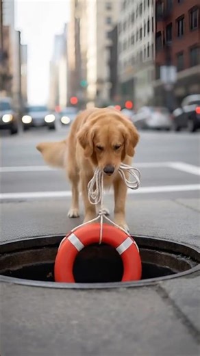 Unlikely Friendship | Smart Dog Saves a Kitten from Deep Well ❤️#dog