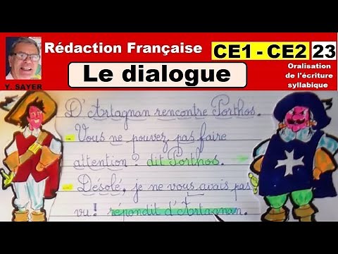 Dialogue Marks CE1 CE2 CM1 CM2: French Writing #23