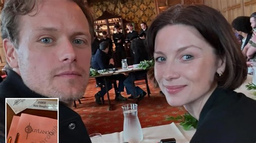 Sam Heughan reveals final script of Outlander during last run through