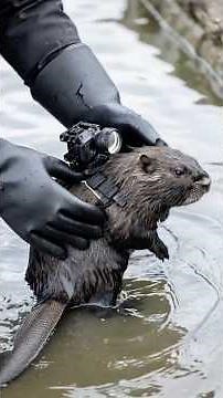 “Beavers” They build dams, canals, and lodges using sticks. #shorts #beaver #animals #wildlife