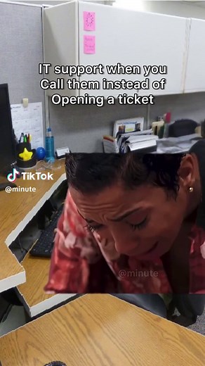 IT support when you Call them instead of Opening a ticket #officehumor #workhumor #jobjokes #workmemes #memes