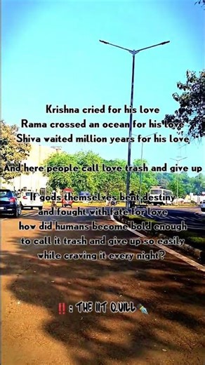 “When gods fought destiny for love, how did humans learn to give up?”