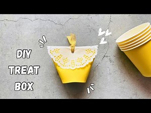 💛Turn Paper Cup into a Cute Gift Box | DIY Gift Box Ideas #papercup #diy #giftbox