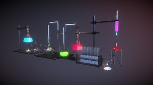 Stylized Chemistry Set - Download Free 3D model by Hayley Morris (@hayley.morris1)