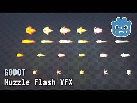 Godot Muzzle Flash VFX | Showcase