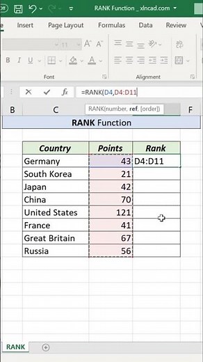 How To Quickly Calculate Rank In Excel @Brain Up
