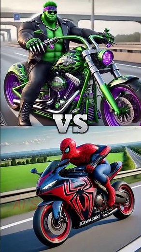 Spiderman vs Avengers vs DC Kawasaki Ninja Bike Race (Venom,Batman,Hulk,Ironman)
