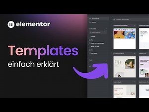 Eigene Webseite nur mit Templates (Design Vorlagen) erstellen | WordPress Elementor Tutorial Deutsch