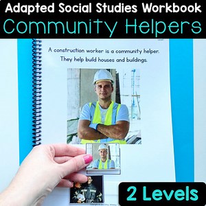 Special Education Social Studies Adaptive Book About Community Helpers