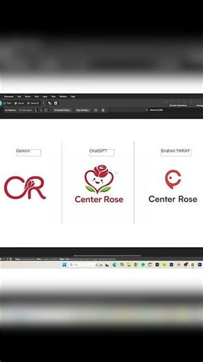 🤖 AI Logo Tasarlar mı? | Aynı Brief, İki Yaklaşım, Karar Senin 🧠 #shorts