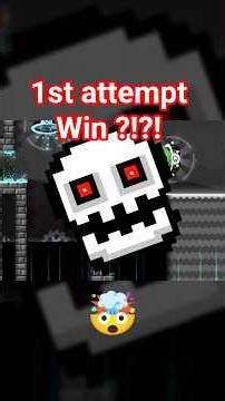 Geometry Dash SubZero 💀 1st Attempt Win!😱 HOW? #geometrydash