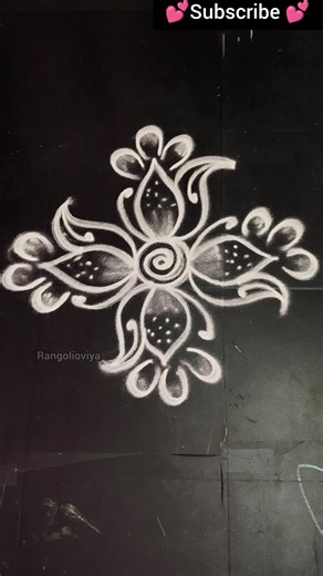 Beautiful flower rangoli 🌸Missing something find out?guys #trending #shorts #kolam #viral #muggulu