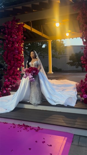 alisa@theperfectcreation.com on Instagram: "Happily Ever After to Mr. And Mrs. Banes🩷🩷🩷 @kisha_koder_ccs Planner: @atlantaweddingplanner Florals: @theperfectcreation Custom Dance Floor @lacedvinylshoppe Wedding Aisle @atlantadancefloors Chair and Sweetheart Table Rentals @divine_hope_event_rentals Draping @divinecelebrationsatl Lighting @uplightyourevent Cake @cakesbylameeka Signage @sandispells Venue @stoneridgeevents Content Creator @shotbymk Bridal Stylist @iamluckiestyles Photography @alo