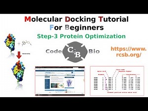 Molecular Docking | Step-3 | Protein Optimization | Hands on Tutorial | DockingSoftware | Afinity
