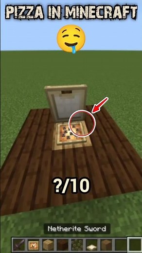 making pizza build hack in minecraft 🔥🤯#minecraft #mojang