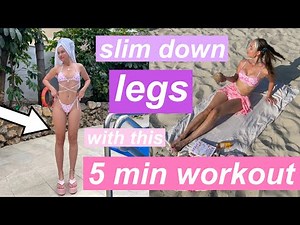 How to SLIM DOWN your LEGS *fast* | 5 min leg slimming workout