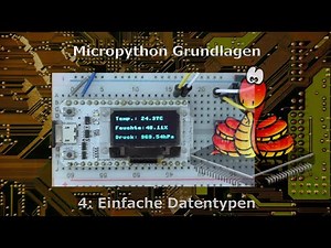Micropython Grundlagen - 4: Einfache Datentypen
