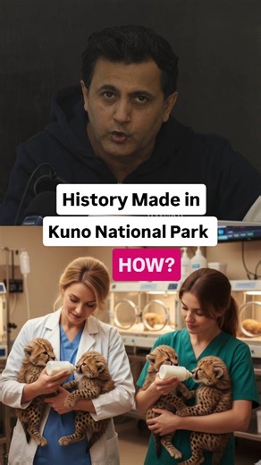 Bharat Kapoor on Instagram: "Asha Made History - Welcoming Five Healthy Cheetahs Cub #wildlifeeducation #educationalcontent #junglefacts"