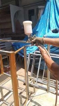 Teknik dasar pakai alat spray gun ❗#workshop