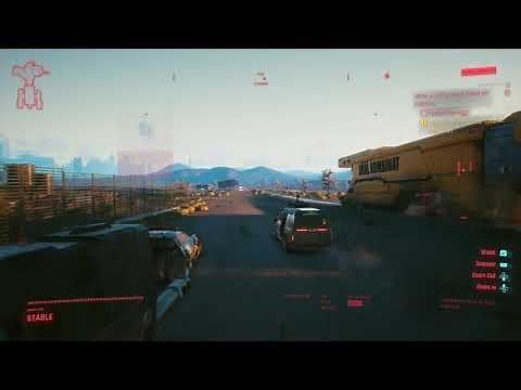 Shoot at the train car coupler Cyberpunk 2077 With a little help from my friends - Follow the train