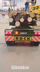 The John Deere Scania 620 RC Timber Truck in Action! Hobbymesse Leipzig #wood #rctruck #johndeere | Bikonkav