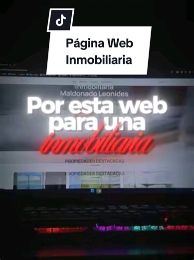 Web inmobiliaria profesional 🏠 Inicio moderno, propiedades con filtros y panel de administración propio. Proyecto desarrollado por 500 USD. 👉 Comentá INFO y te asesoramos #paginaweb #diseñoweb #agenciaweb #marketingdigital #parati
