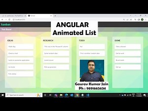 Angular Draggable Card Animation Web App