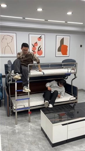 part674#This Bunk Bed Is a Total Game-Changer😱| Genius Space-Saving Furniture #shorts