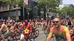 World Naked Bike Ride, Ciudad de México, 2018.