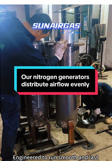Smooth air, smart design. Our nitrogen generators distribute airflow evenly — no violent impacts, just steady performance. Engineered to run smooth and last long. Tap to see the calm inside the machine!#psa #industry #semiconductor #manufacturing #lasercutting