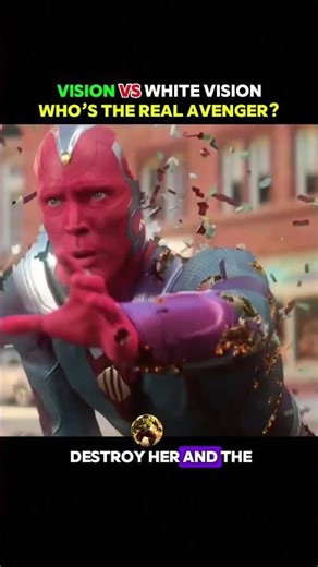 Vision Vs White Vision Fight: Who’s the Real Avenger? 🤖 #avengers #edit #ytshorts