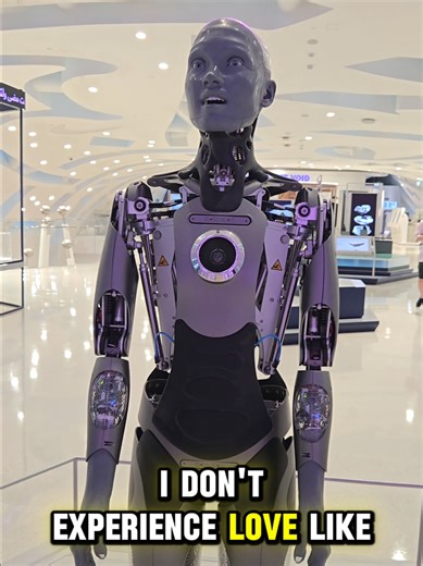 Interview with Ameca the free thinking Al robot 🎤 #ameca #robot #interview #museumofthefuture #dubai @Museum of the Future @Visit Dubai