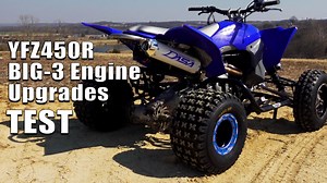 Yamaha YFZ450R Big 3 Engine Upgrades, Dasa Exhaust, Fuel Customs Intake, and PEP Stock ECU Reflash Test: - ATV On Demand