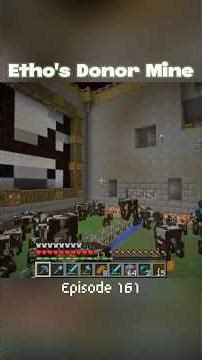 Etho’s Donor Mine! #etho #ethoslab #minecraft #minecraftshorts #letsplay #gaming #nostalgia