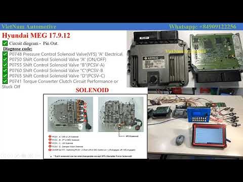 Hyundai Automatic transmission - P0748 Pressure Control Solenoid Valve - Hyundai MEG 17.9.12