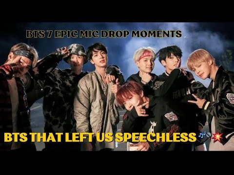 7 Epic Mic Drop Moments by BTS That Left Us Speechless 🎤💥