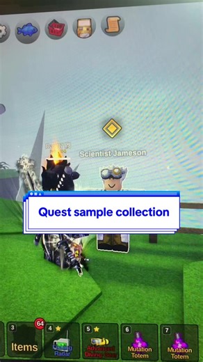 Letak bendera, quest sample collection di Lab Kohana fish it!