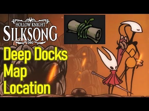 Hollow Knight Silksong deep docks map location guide walkthrough, how to get deep docks map