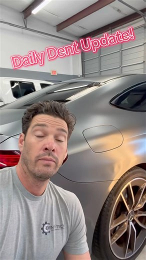 Daily Dent Update! 1/12/26 Mercedes Matte Quarter panel dent! #pdr #dentrepair #clearwater #merrell