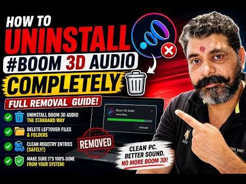 How to UNINSTALL #Boom3DAudio Completely 🗑️ Full Removal Guide #Boom3d #BoomAudio