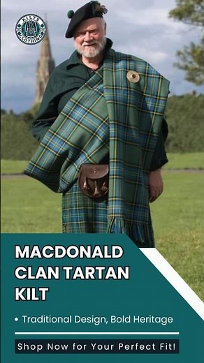 🏴 MacDonald Clan Tartan Kilt – Traditional Design, Bold Heritage! 🧵✨