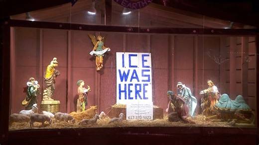 ‘ICE was here’: Massachusetts church displays message in Nativity scene
