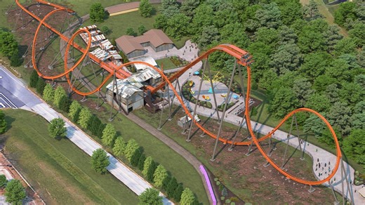 Dorney Park to open northeast's first dive coaster 'The Iron Menace' in 2024